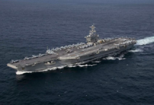 وصول حاملة الطائرات لينكولن للشرق الأوسط وتصريحات ترامب