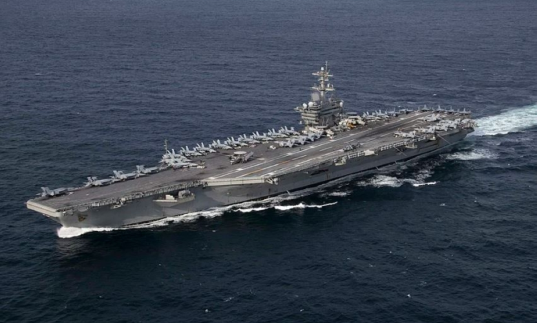 وصول حاملة الطائرات لينكولن للشرق الأوسط وتصريحات ترامب
