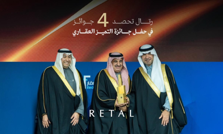 رتال تحصد 4 جوائز في التميز العقاري وتؤكد ريادتها