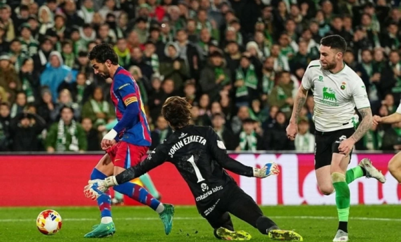 برشلونة يهزم راسينغ ويتأهل لربع نهائي كأس ملك إسبانيا