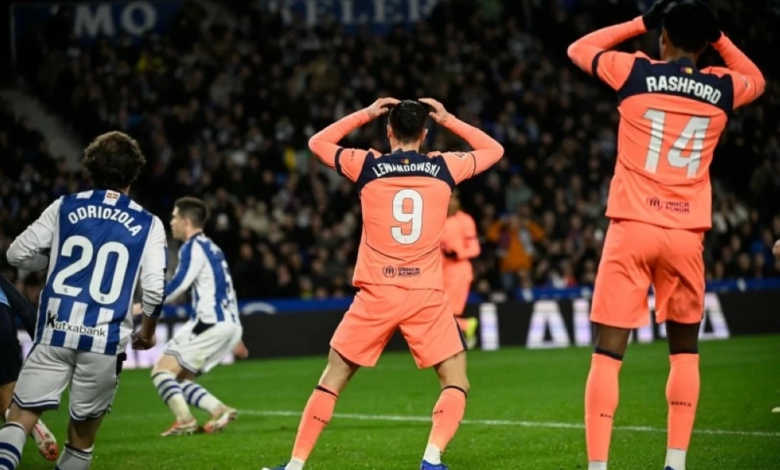 ملخص مباراة برشلونة وريال سوسيداد: سقوط المتصدر يشعل الدوري الإسباني