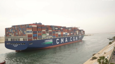 سفينة CMA CGM SEINE تعبر قناة السويس في رحلتها الأولى