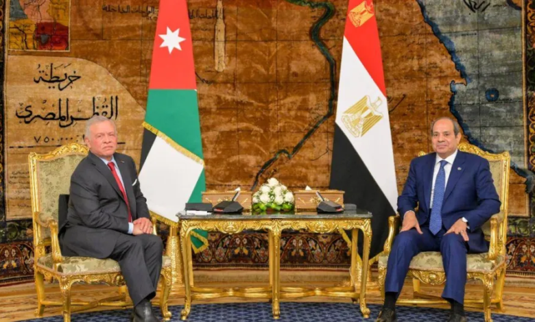 قمة السيسي وملك الأردن: مباحثات لخفض التوتر الإقليمي ووقف الحرب