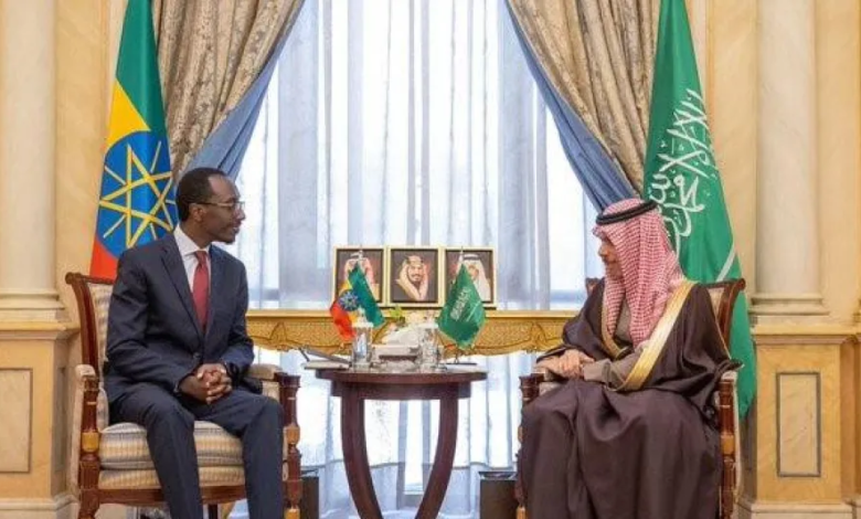 وزير الخارجية السعودي يستقبل نظيره الإثيوبي في الرياض