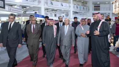 السفير السعودي يزور جناح المملكة بمعرض دمشق للكتاب