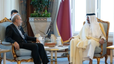 أمير قطر يبحث مع ترمب ولاريجاني خفض التصعيد بالمنطقة