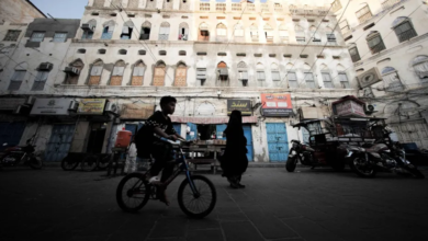 حريق مركز تجاري في مأرب: قتيل و13 جريحاً في اليمن