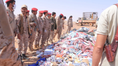 كتيبة منفذ الوديعة تحبط تهريب آلاف حبوب الكبتاجون