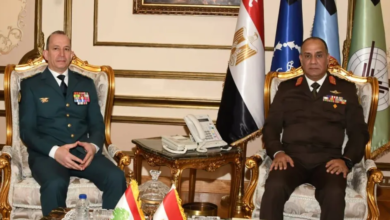 مصر ولبنان: مباحثات لتعزيز التعاون العسكري ودعم الجيش