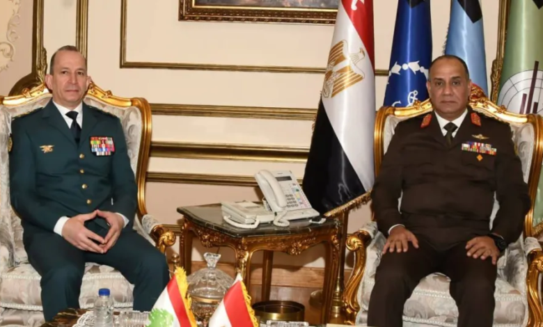 Egypt and Lebanon: Talks to enhance military cooperation and support the army