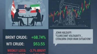 Oil prices post their first weekly loss in 2026 amid geopolitical tensions
