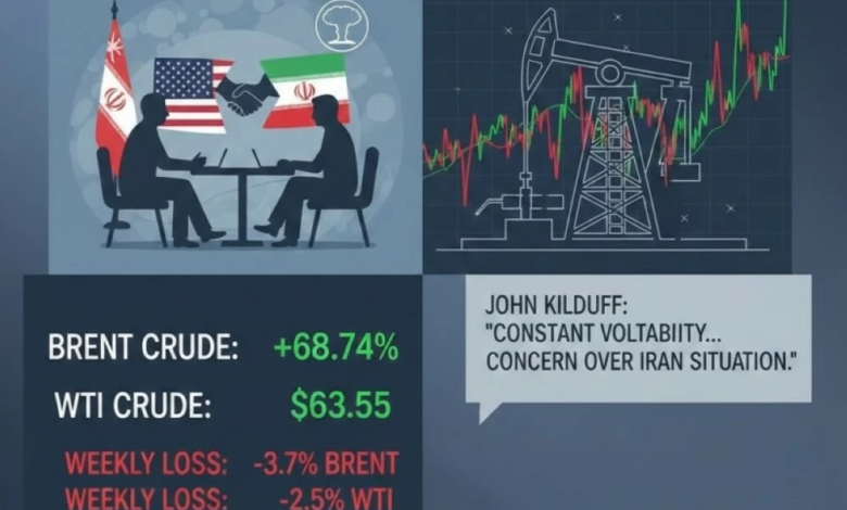 Oil prices post their first weekly loss in 2026 amid geopolitical tensions
