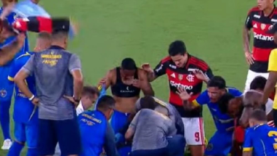 نوبة تشنج ألكسندر في مباراة فلامنغو تثير الذعر - تفاصيل الحالة