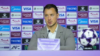 يايسله غير راضٍ عن تعادل الأهلي والوحدة آسيوياً