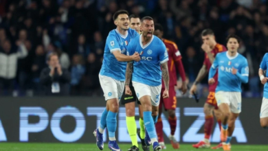 The result of the Napoli vs Roma match in the Italian League (2-2)