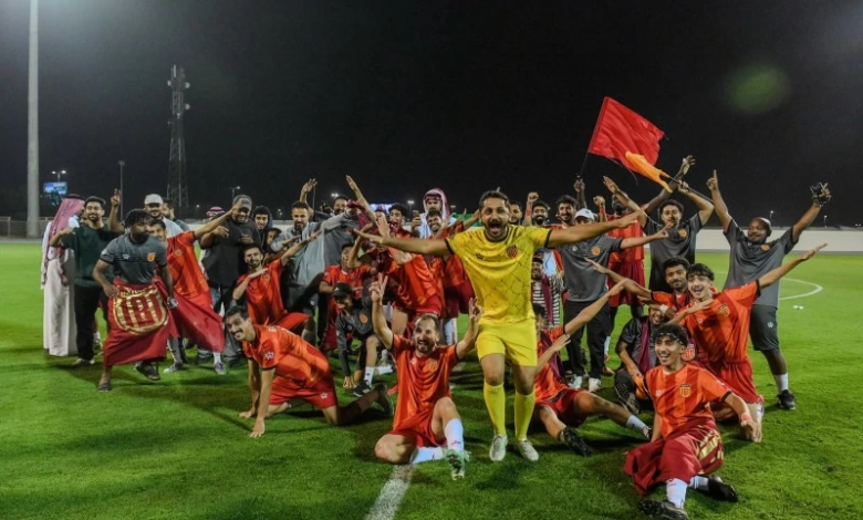 The Governor of Jazan and his deputy congratulate Bish Club on their promotion to the second division