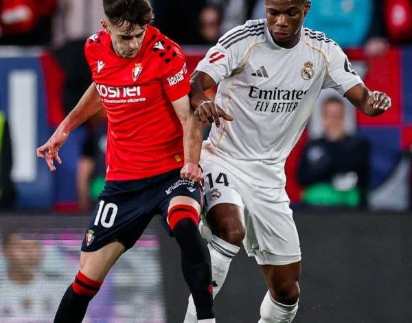 Real Madrid lose to Osasuna, and Barcelona closes in on the top spot
