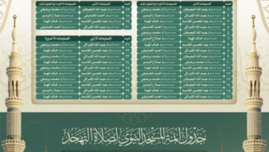 اعتماد جدول التراويح والتهجد بالحرمين لرمضان 1447هـ