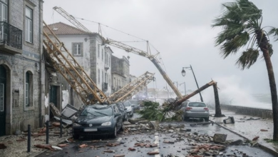 عواصف البرتغال: 11 قتيلاً وخسائر بـ 4 مليارات يورو