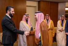 الرئيس السوري يلتقي وزير الثقافة السعودي في معرض دمشق للكتاب 2026