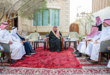 أمير الرياض يعزي أسرة السويلم في وفاة عبدالرحمن بن عبدالعزيز