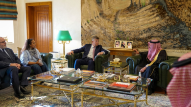 نائب وزير الخارجية يبحث التعاون مع الشيوخ الفرنسي والناتو