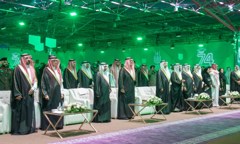 Umm Al-Qura University graduates its 74th class under the patronage of Khalid bin Faisal