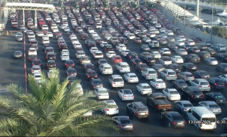 King Fahd Causeway traffic jams before Ramadan: crossing time exceeds 40 minutes