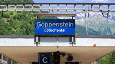 انحراف قطار في سويسرا بجبال الألب وإصابة 5 ركاب