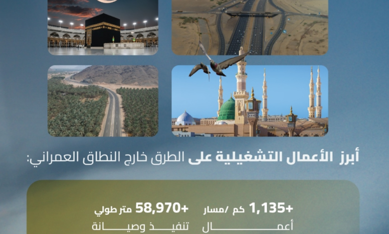 جاهزية طرق مكة والمدينة: سفلتة 1100 كم لموسم رمضان