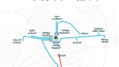 خريطة مسارات حافلات المدينة والنقل الترددي في رمضان 1445