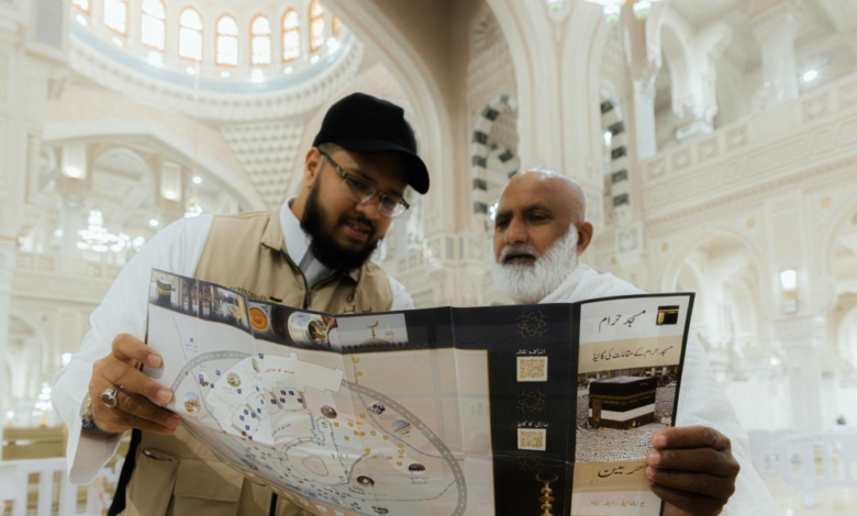 منظومة إرشادية للحرمين في رمضان 1447هـ بـ 8 لغات