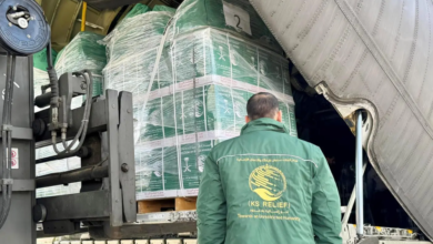 وصول الطائرة الإغاثية السعودية الـ81 لدعم غزة عبر العريش