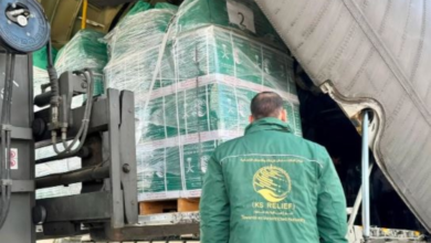 وصول الطائرة الإغاثية السعودية الـ81 لدعم غزة بمطار العريش