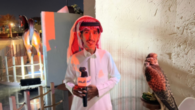 الصقور في يوم التأسيس.. رمز العزة وتجسيد للهوية الوطنية