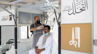 خدمة التحلل من النسك في الحرم: 12 عربة مجانية لخدمة المعتمرين