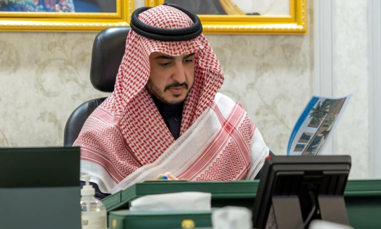 The Governor of Al-Jawf inspects the project for a rehabilitation complex for children with disabilities in Sakaka