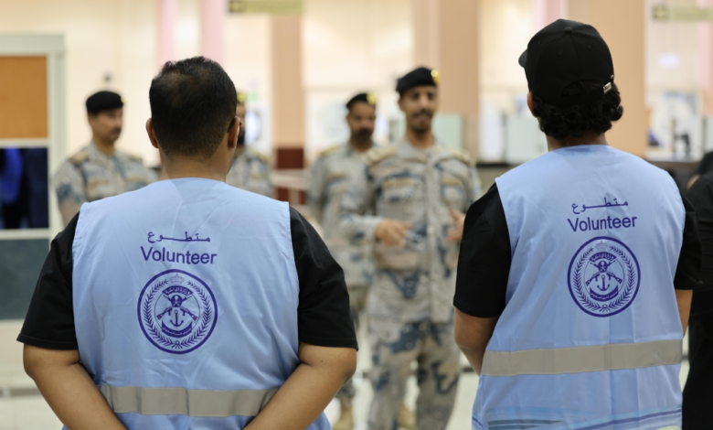 Egyptian pilgrims were welcomed at Yanbu port to perform Umrah during Ramadan