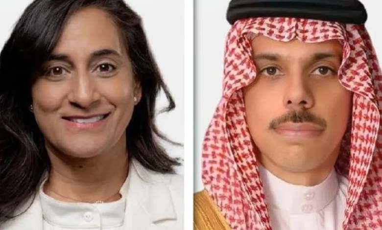مباحثات سعودية كندية: وزير الخارجية ونظيرته الكندية يناقشان أمن المنطقة
