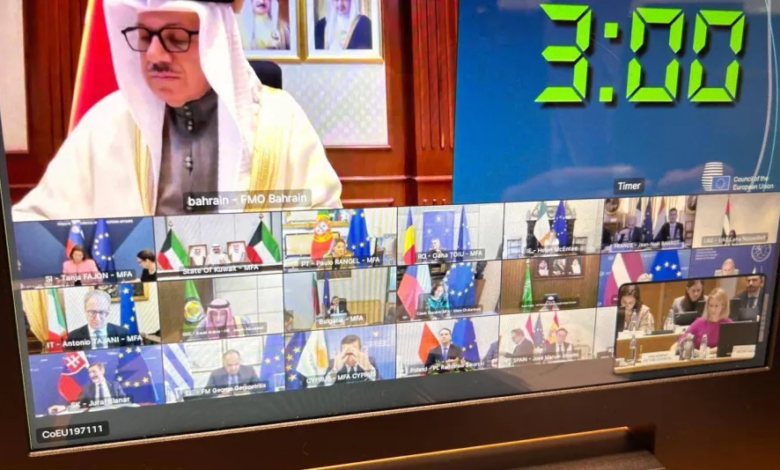 توافق خليجي أوروبي لوقف الحرب واستقرار المنطقة