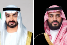 The Saudi Crown Prince and the President of the UAE discuss regional developments