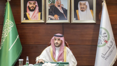 Prince Khalid bin Salman conveys the leadership's praise for the armed forces