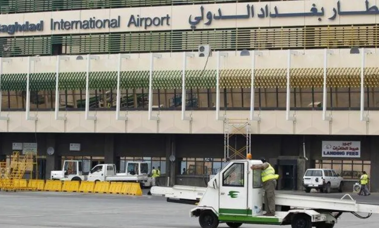 8 هجمات ليلية بالصواريخ والمسيّرات على مطار بغداد