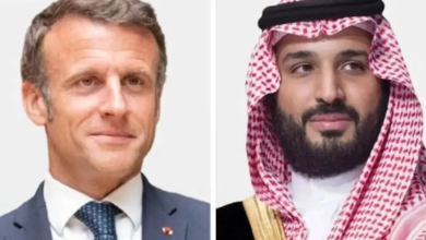 ولي العهد السعودي والرئيس الفرنسي يبحثان أوضاع المنطقة