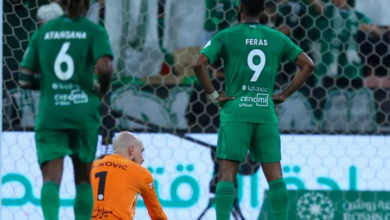 فراس البريكان نجم ديربي جدة بتقييم تاريخي أمام الاتحاد