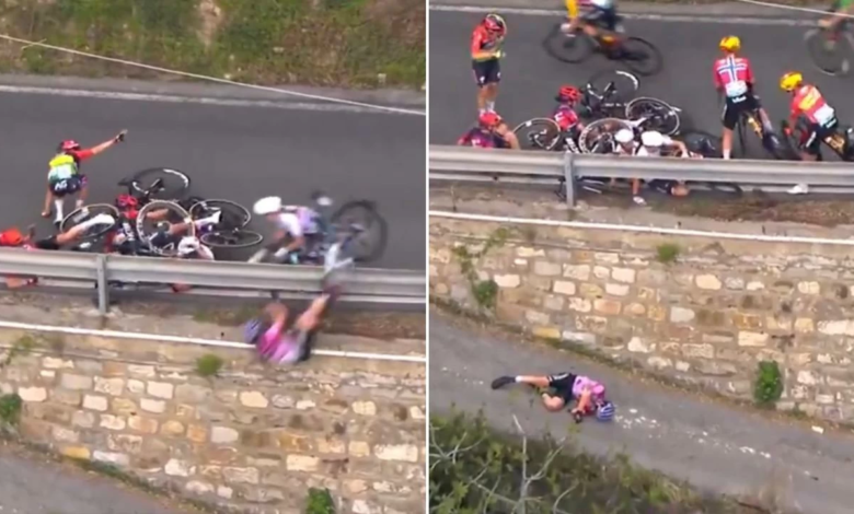 نجاة الدراجة ديبورا سيلفستري من حادث مروع في ميلان سان ريمو