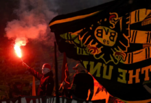 اعتقال 150 مشجعاً عقب اشتباكات دورتموند وهامبورغ بالدوري