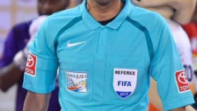 Shukri Al-Hanfoush is the best: He leads the Roshan League referees with 14 matches