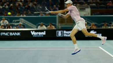 يانيك سينر يحطم رقم ديوكوفيتش في بطولة ميامي للتنس