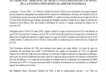 السنغال تطعن بقرار نهائي أمم أفريقيا 2025 أمام كاس